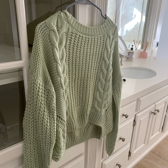 Princess Polly Sweaters - Princess polly knit green sweater